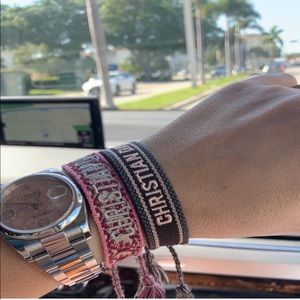 Dior Blue & Brown Friendship Bracelet